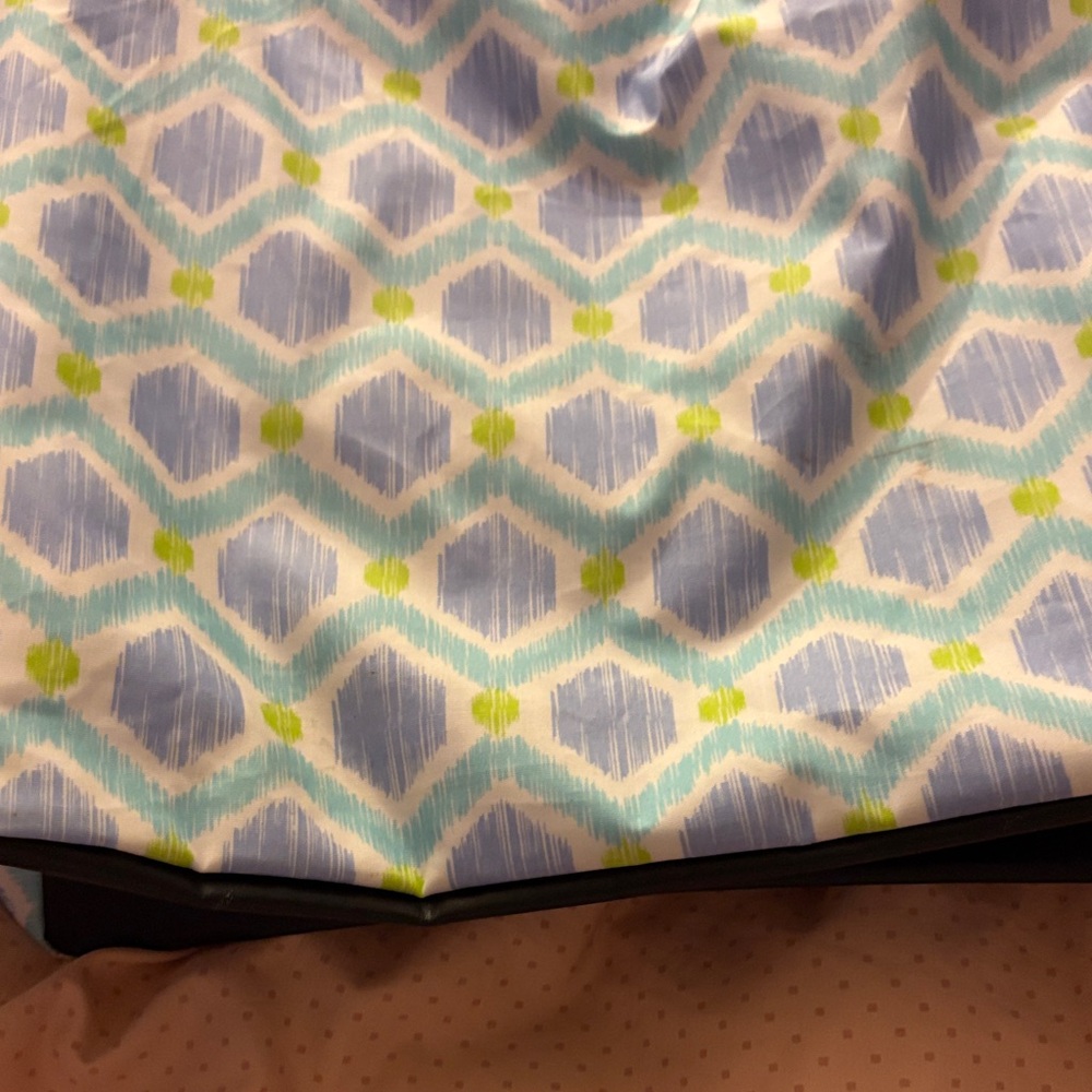 Scout Blue and Green Geometric Tote Bag - Picture 2 of 4